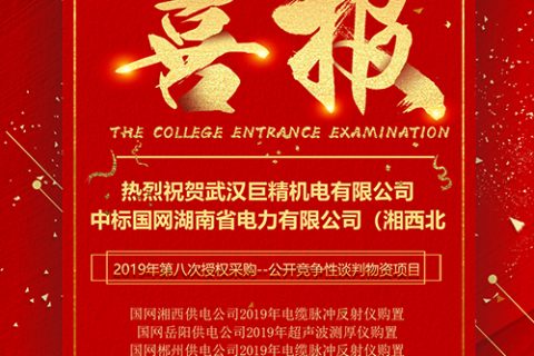 热烈祝贺杏鑫娱乐中标国网湖南省电力有限公司（湘西北）2019年第八次授权采购--果真竞争性谈判物资项目