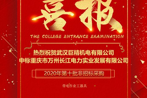 热烈祝贺杏鑫娱乐中标重庆市万州长江电力实业生长有限公司2020年第十批非招标采购