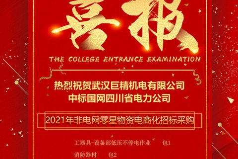 热烈祝贺杏鑫娱乐中标国网四川省电力公司2021年非电网零星物资电商化招标采购