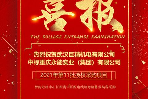 热烈祝贺杏鑫娱乐中标重庆永能实业（集团）有限公司2021年第11批授权采购项目