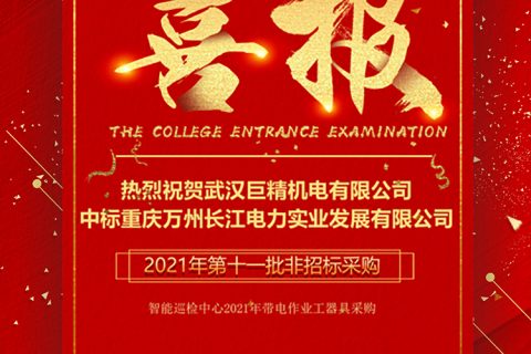 热烈祝贺杏鑫娱乐中标重庆市万州长江电力实业生长有限公司2021年第十一批非招标采购